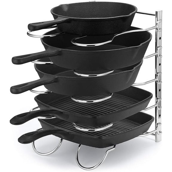 CAXXA Heavy Duty Pan and Lid Rack Organizer