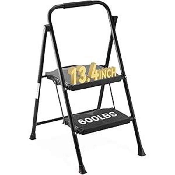 600lbs Heavy Duty Folding Steel Step Ladder
