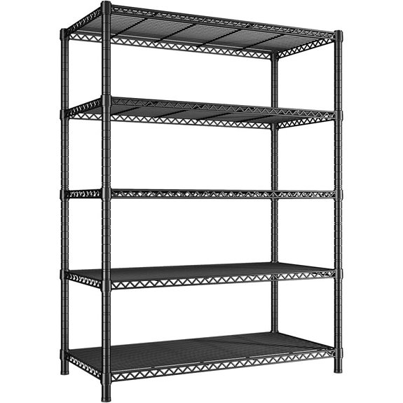 REIBII 5-Shelf Heavy Duty Metal Storage Shelving