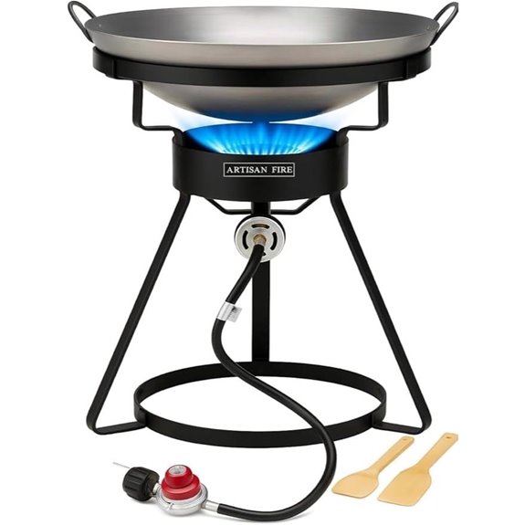 Outdoor Propane Cooker Stove with Wok 55,000 BTU