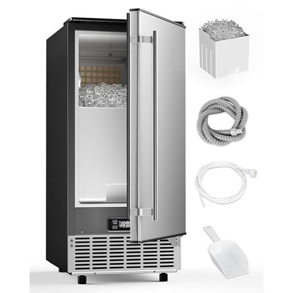 Commercial Ice Maker – 85Lbs/Day Auto-Cleaning