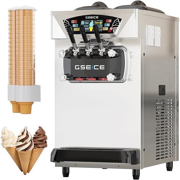Commercial Soft Serve Ice Cream Machine (6.8-8.4 Gal/H)