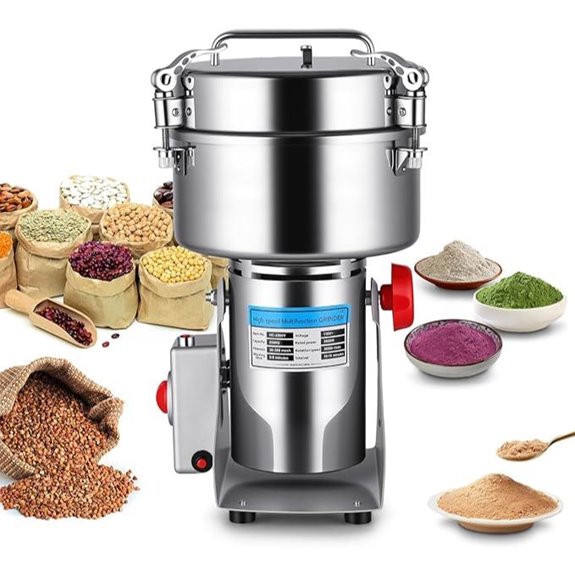 High-Capacity Stainless Steel Grain Mill for Flour