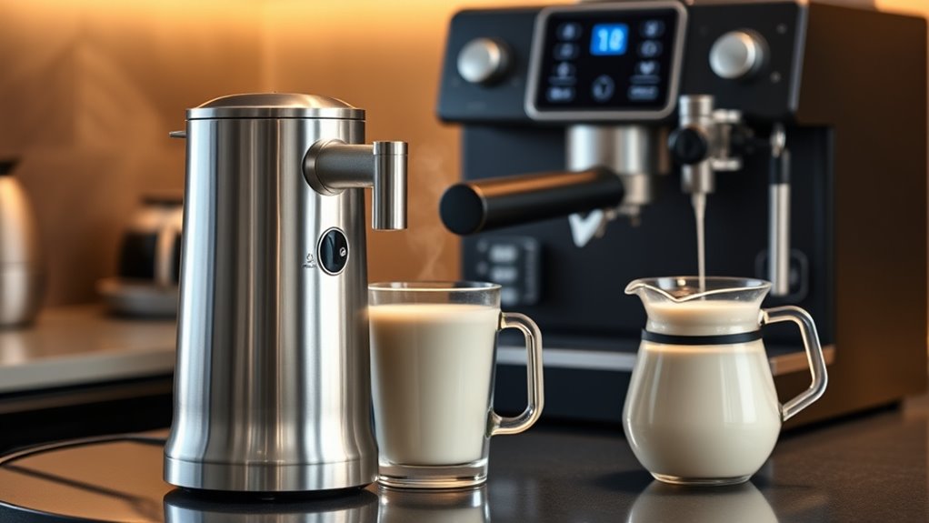 high end frother features