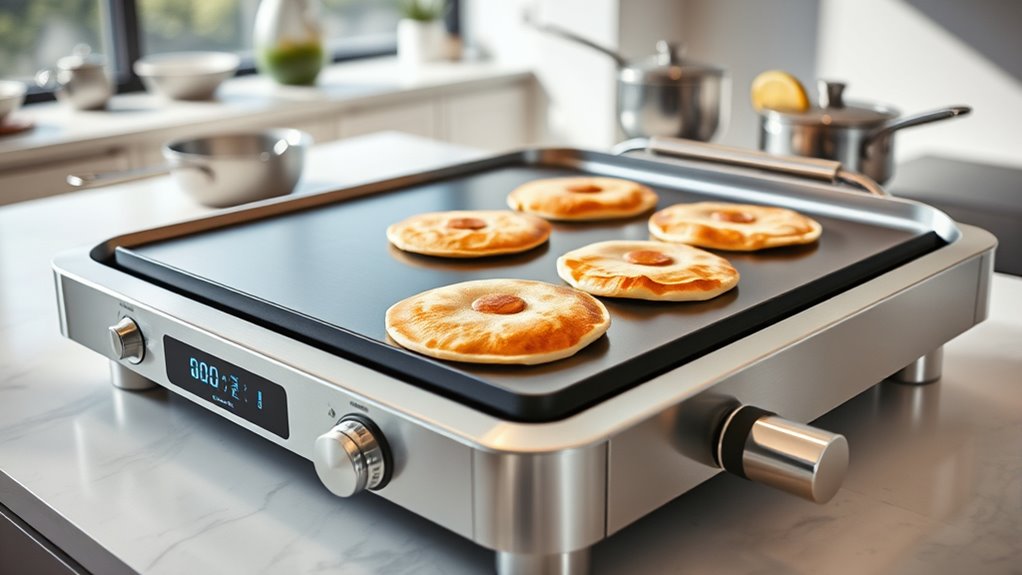 high end griddle features