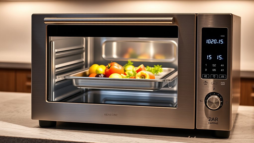 high end steam oven features