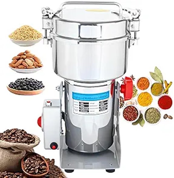 Commercial Grain Grinder with 3000W Power