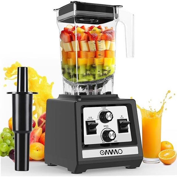 OMMO 1800W Blender for Smoothies and Ice