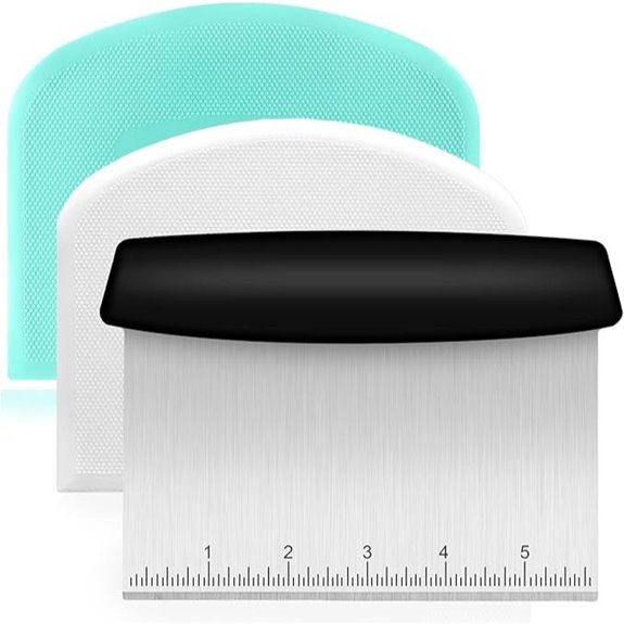 Premium Stainless Steel Dough Scraper Set