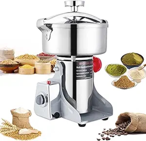 Electric Grain Mill Grinder 3600W 2000g High-Speed Pulverizer