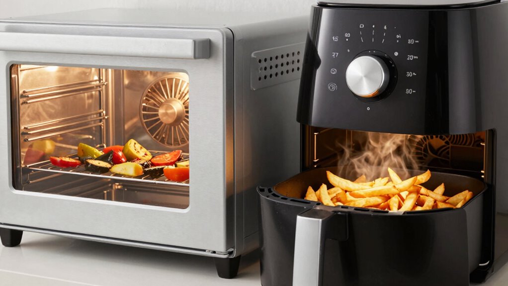 hot air circulation enhances cooking