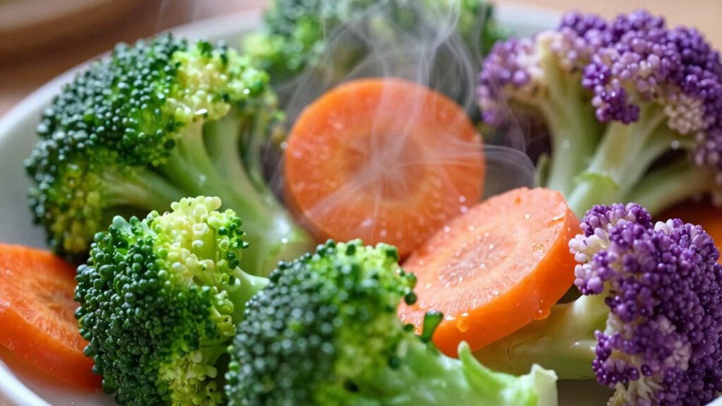 ice bath preserves vibrant color