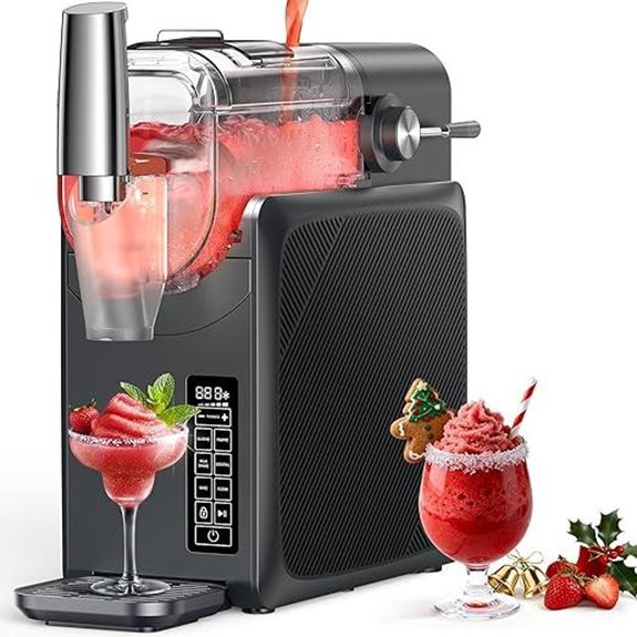 Slushie Machine No Ice Needed with LED Display