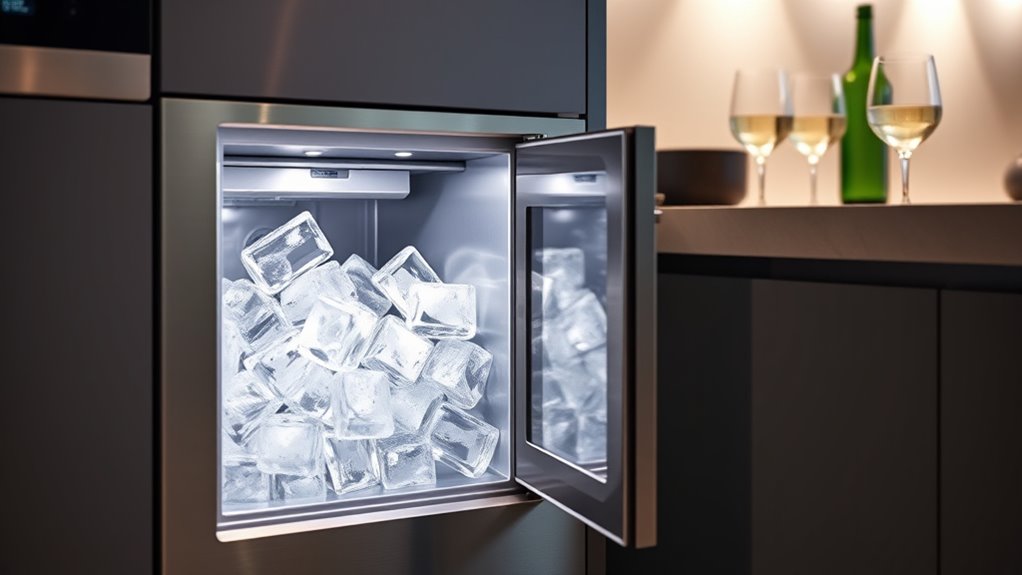 ice maker size and features