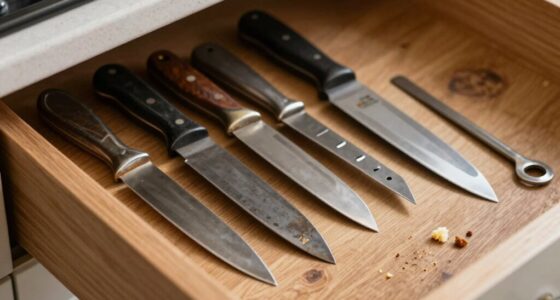 improper knife storage dulls