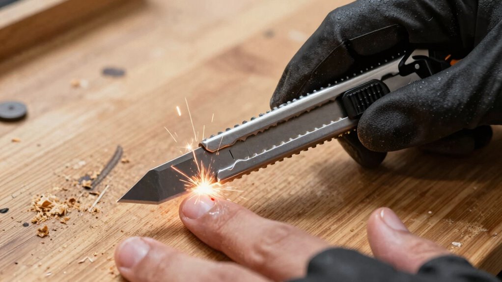 improper sharpening causes injuries