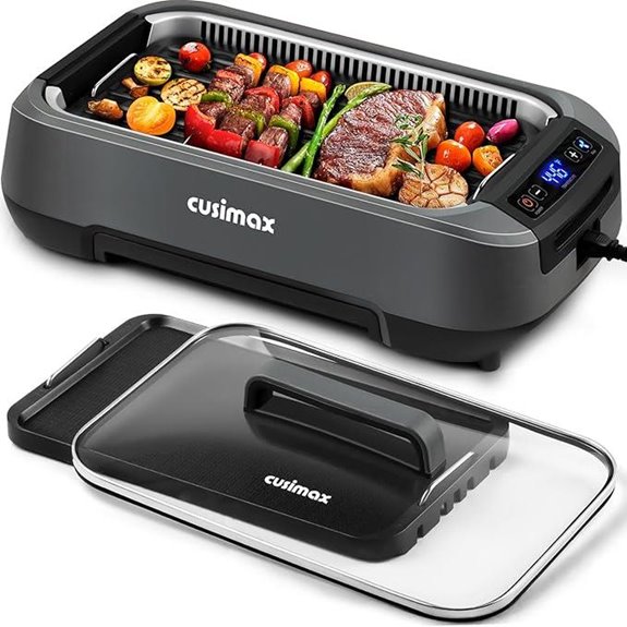 CUSIMAX Smokeless Indoor Electric Grill