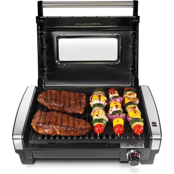 Hamilton Beach Indoor Searing Grill with Removable Nonstick Grate