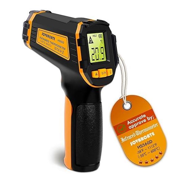 Infrared Digital Thermometer for Cooking and HVAC