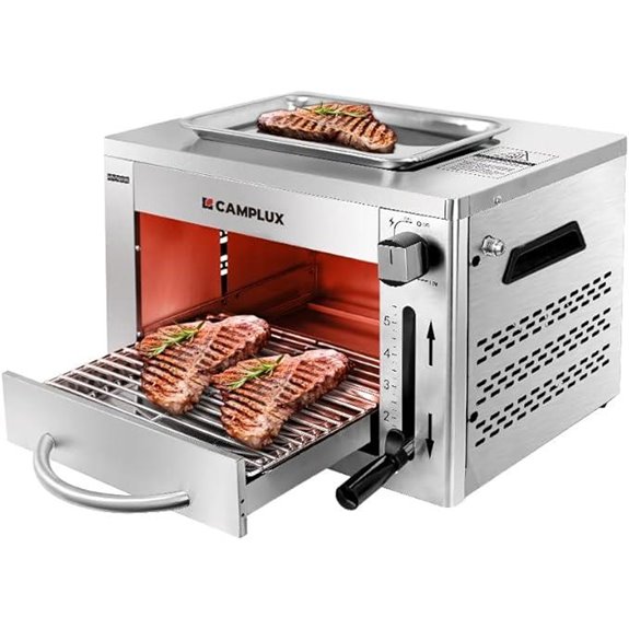 Camplux Infrared Propane Grill for Steaks and BBQ