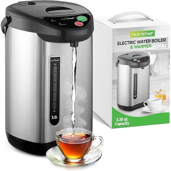 NutriChef 3.38 QT Insulated Hot Water Dispenser