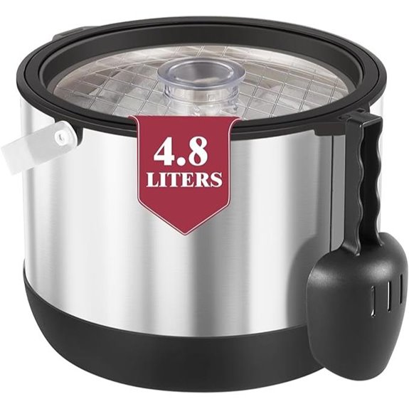 Insulated 5QT Ice Bucket with Scoop and Lid