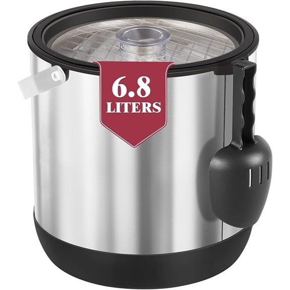 Large Insulated Ice Bucket with Scoop for Parties