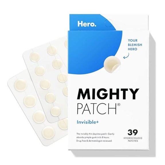 Mighty Patch Invisible+ Acne Pimple Patches (39 Total)