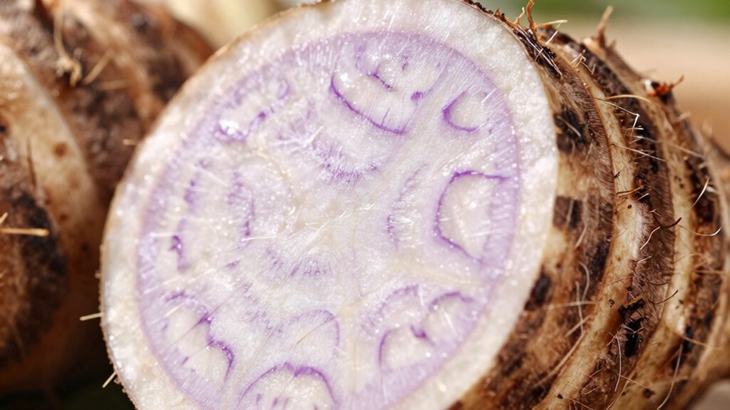 itchy taro root when cut