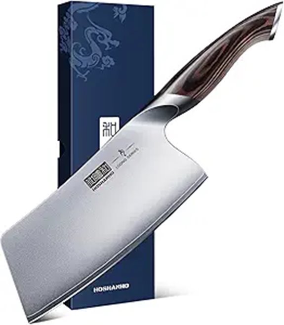 HOSHANHO 7-Inch Japanese High Carbon Steel Cleaver