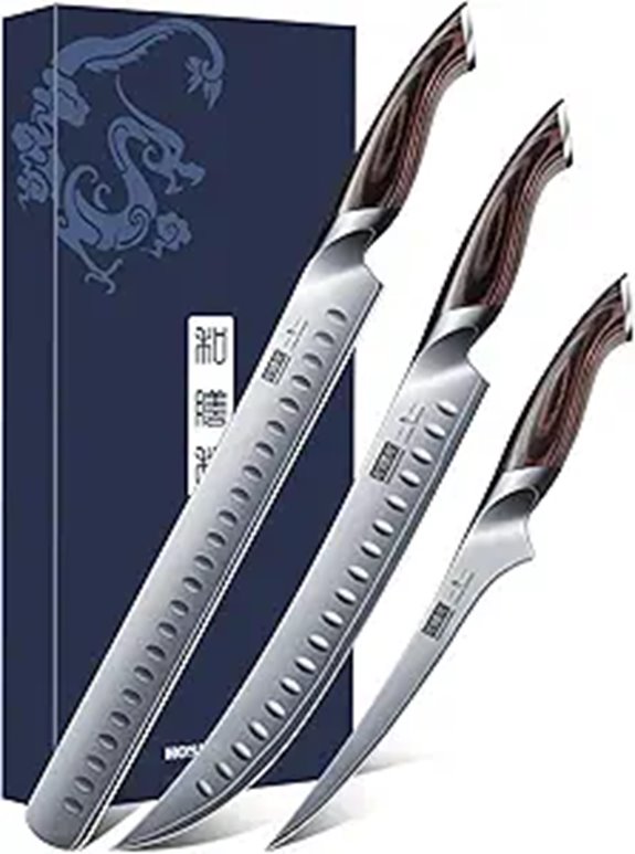 HOSHANHO 3PC Japanese Carving Knife Set