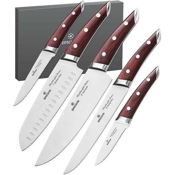 Brewin Japanese Chef Knife Set (5 Pcs)