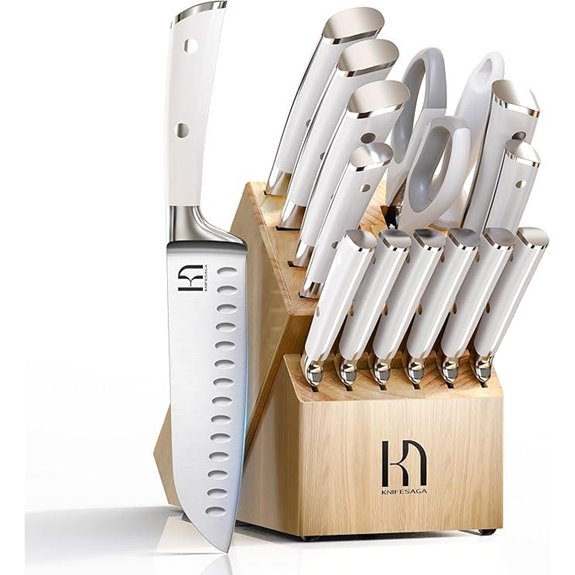 Japanese 15-Piece High Carbon Stainless Steel Knife Set