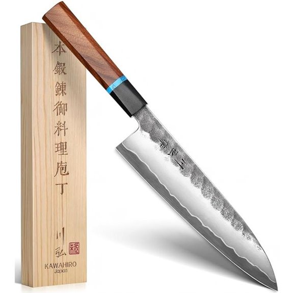 KAWAHIRO Japanese Chef Knife 210mm VG10 Gift Box