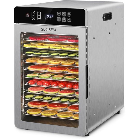 Food Dehydrator Machine for Jerky (11ft² 12 Trays)
