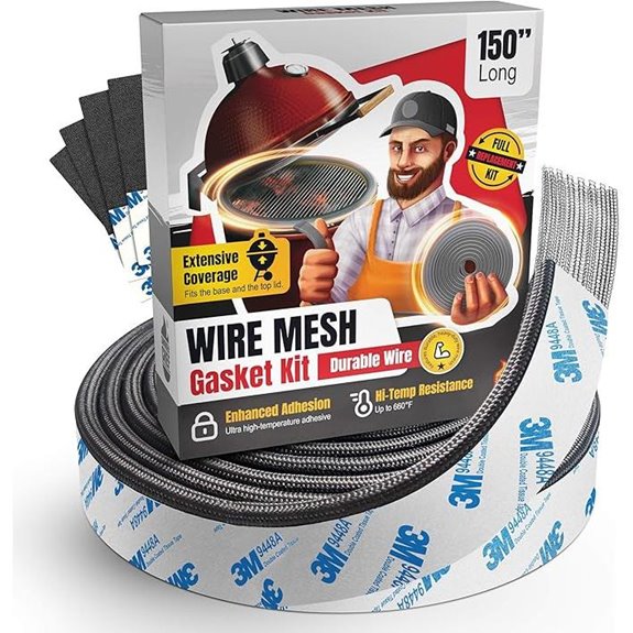 Wire Mesh Gasket Kit for Kamado Joe & Big Green Egg