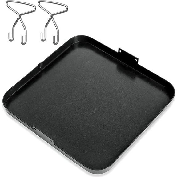 KEESHA Nonstick Carbon Steel Griddle for Pellet Grills