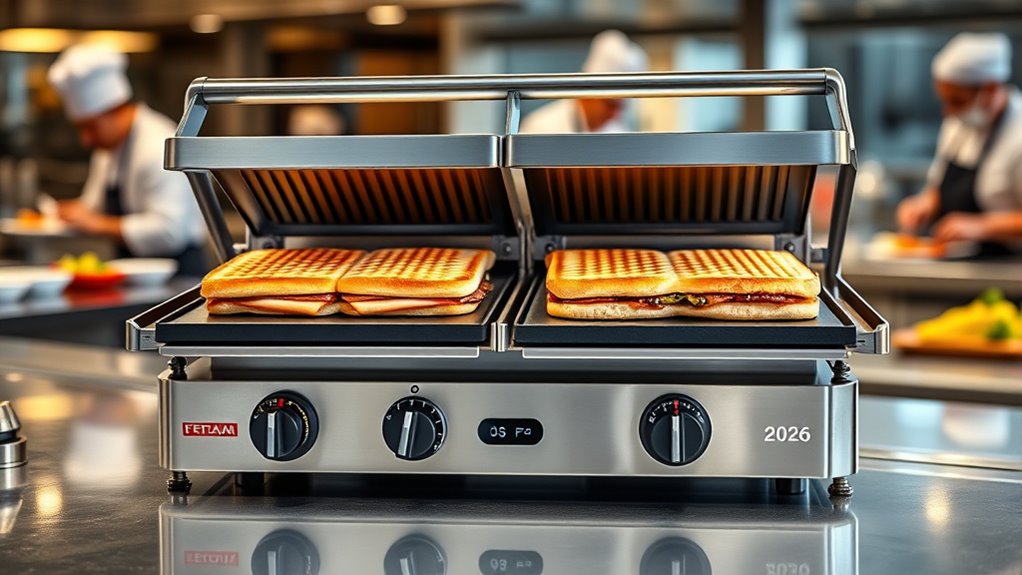 key commercial panini press factors