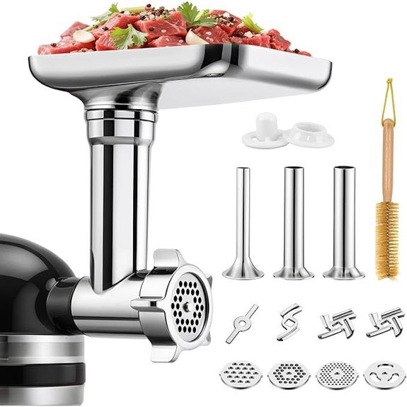 Metal Meat Grinder Attachment for KitchenAid Mixer