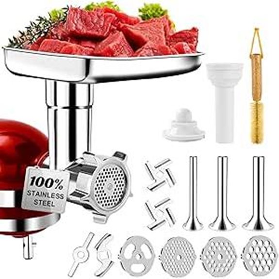 Stainless Steel Meat Grinder Attachment for KitchenAid
