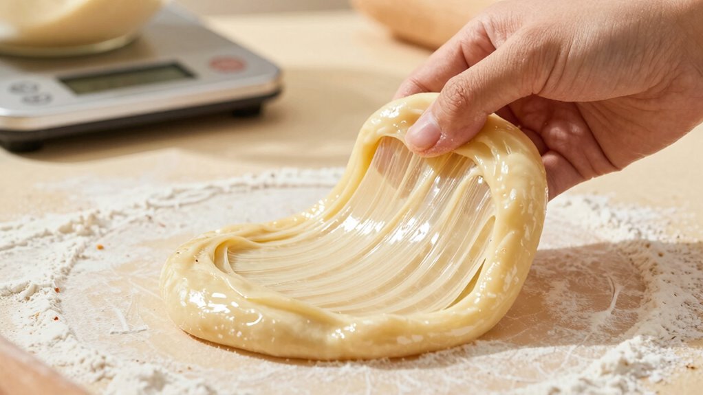 knead gently for gluten