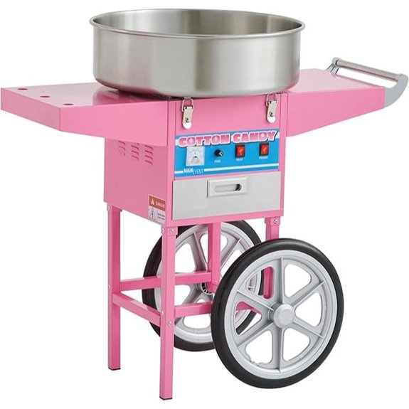 Kratos Cotton Candy Machine with Cart and Stainless Bowl