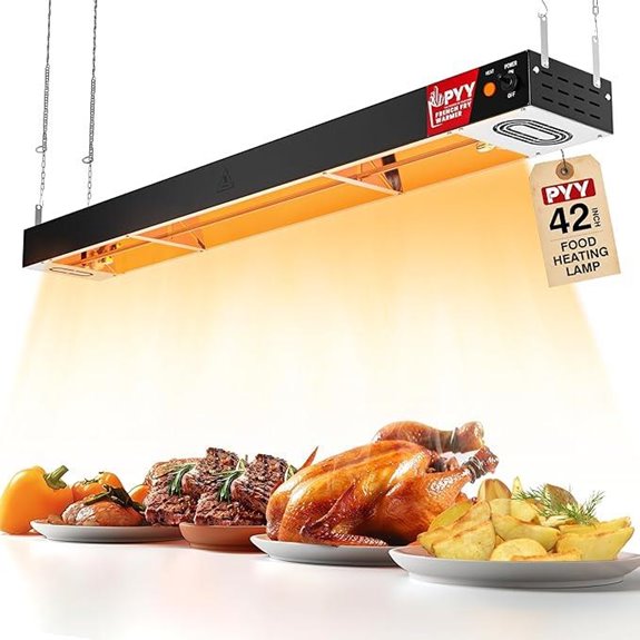 PYY 42-Inch Commercial Food Heat Lamp 800W
