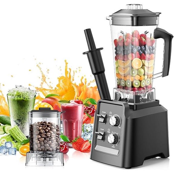 Blender for Smoothies with 68Oz Pitcher & Grinder