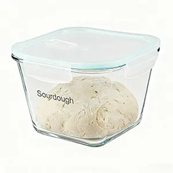 Large Borosilicate Sourdough Starter Jar with Lid