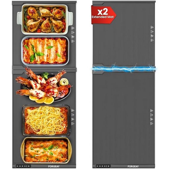 XXL Food Warming Mat for Buffet Countertop