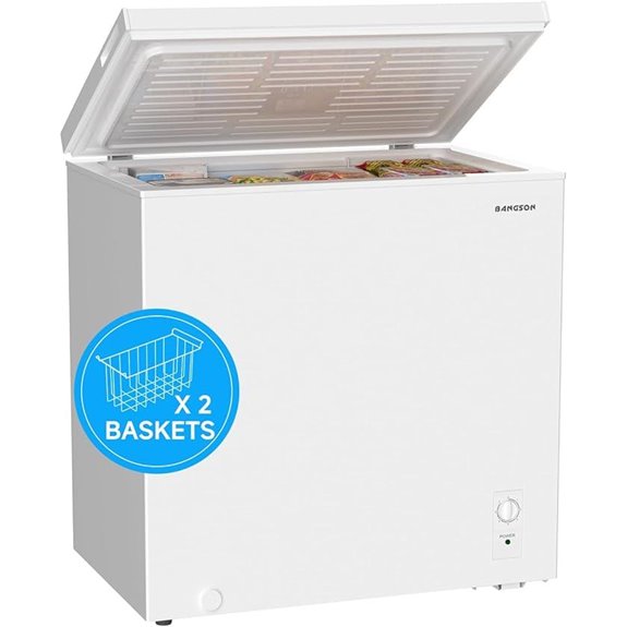 BANGSON 7.1 Cu.Ft Chest Freezer with Basket