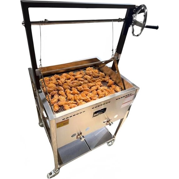 12-Gallon Deep Fryer Cart with Basket Lift