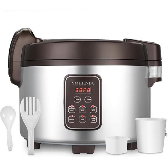 Commercial Rice Cooker & Warmer 13.8QT Multi-function LED