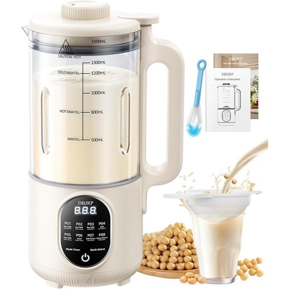 44oz Nut Milk Maker with Auto 8-in-1 Functions